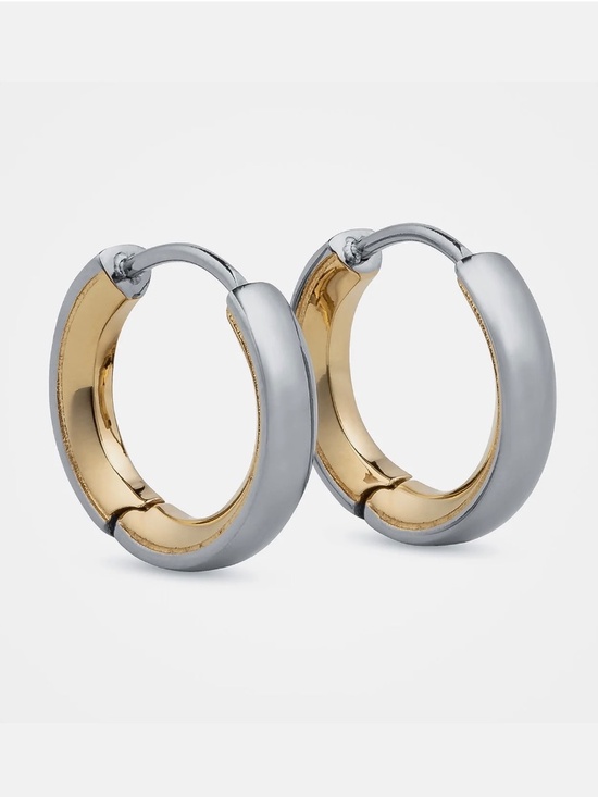 Vitaly | Stainless Steel Accessories | The Arc Earrings Vitaly Gold and Silver Stainless Steel Earrings